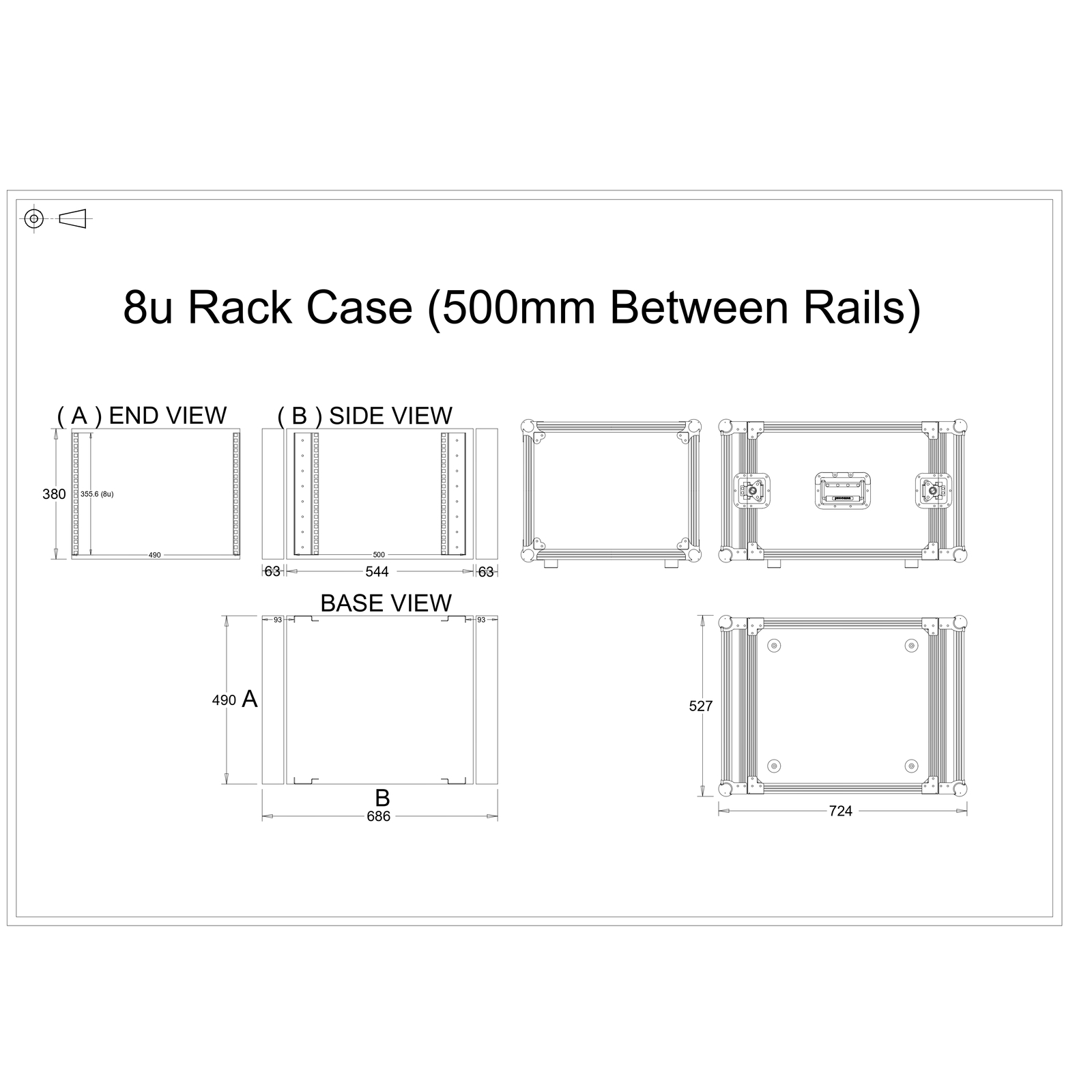 8u Rack Case Flight Case